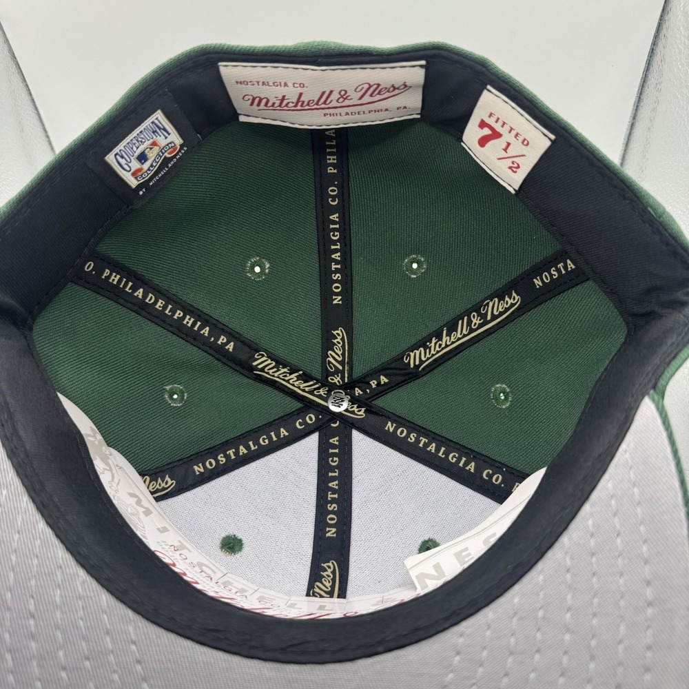Mitchell & Ness New York Yankees Green Fitted Cap 7 1/2‎ MLB Embroidered Hat - Picture 4 of 5